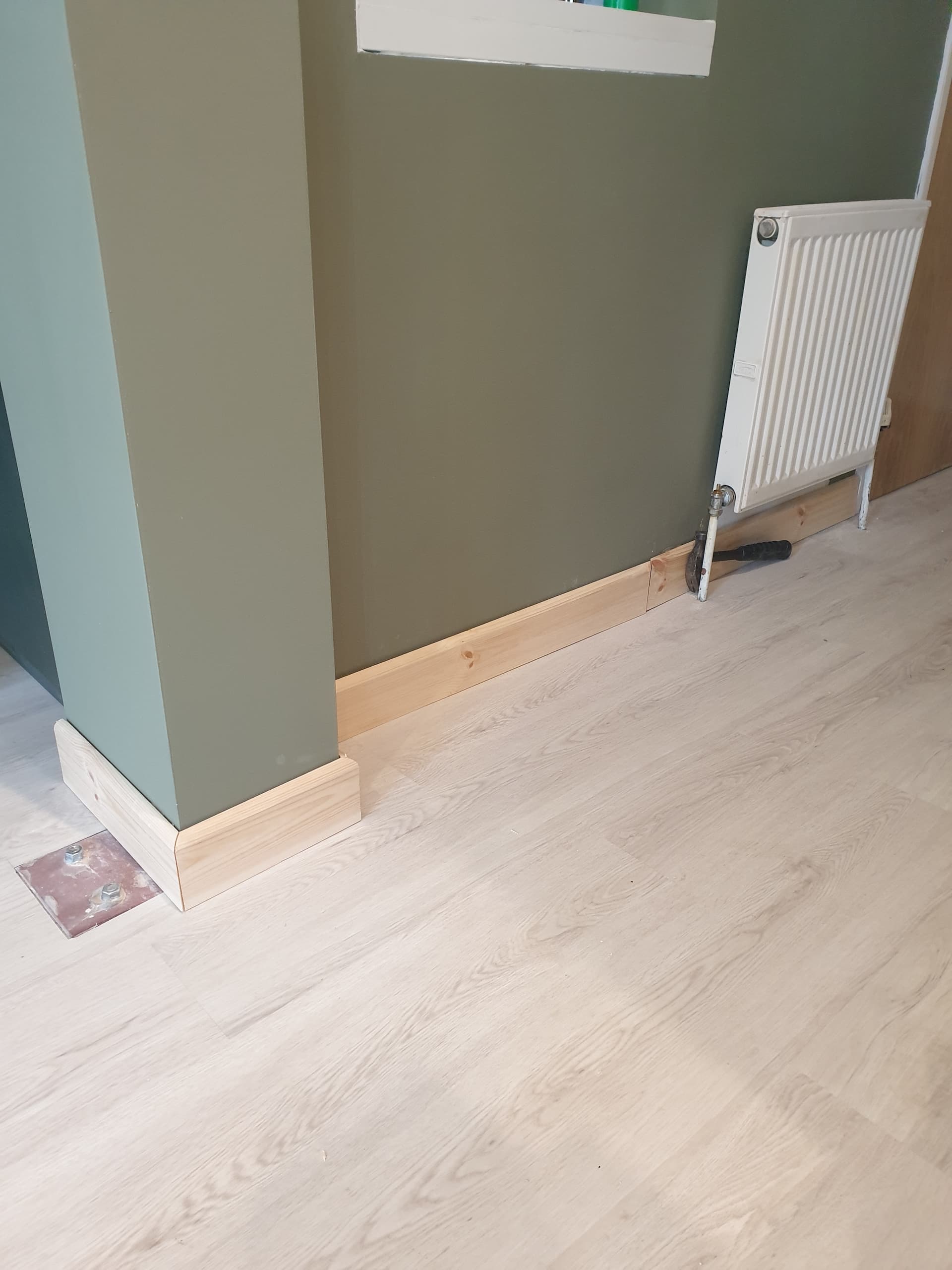 New skirting boards fitted throughout Bath Hill Terrace. NR30