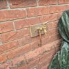 New outside garden tap connected to copper water supply