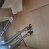 Flexible tap hoses successfully tightened onto under sink copper plumbing pipes during a monotap replacement in Spixworth