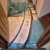 Floor exposed after removing water-damaged flooring for replacement